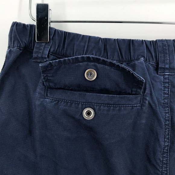 Ralph Lauren Ripstop Cargo Shorts Youth Boys 20 Blue Pony Pockets Elastic Hiking - Picture 11 of 16